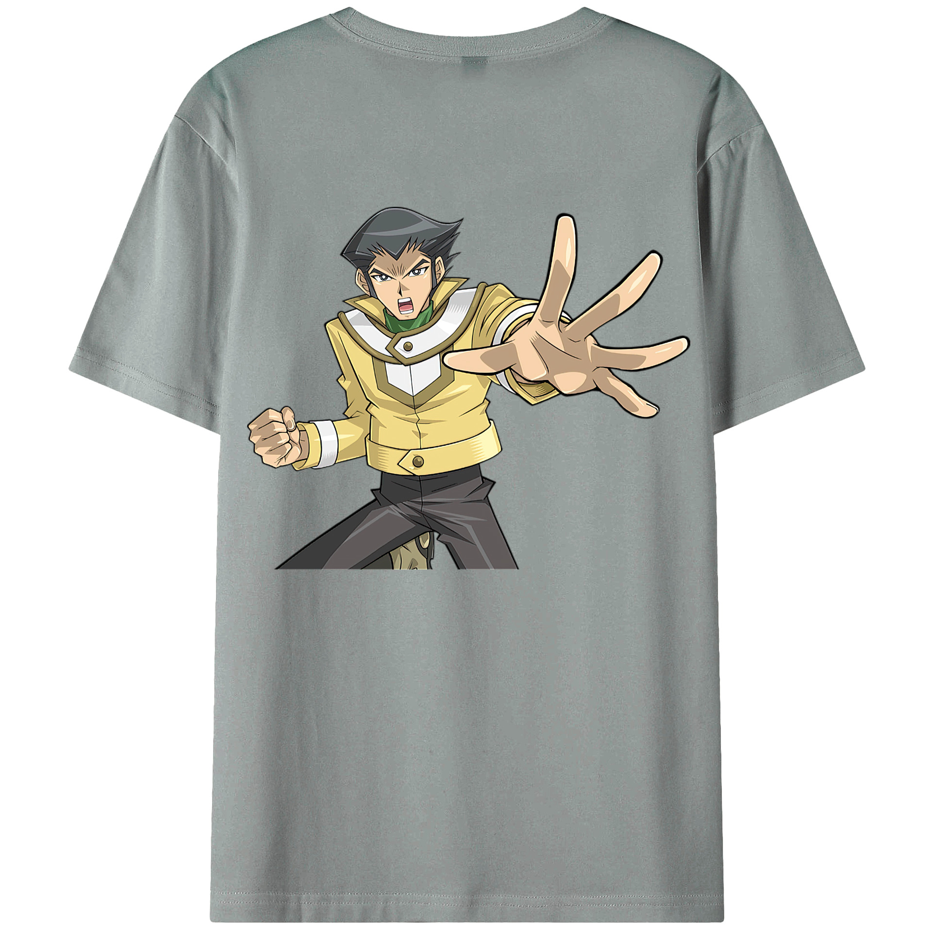 （画像用） 遊☆戯☆王 Yu-Gi-Oh! 綿100％ メンズ半袖Tシャツ（バックプリント） 通気性